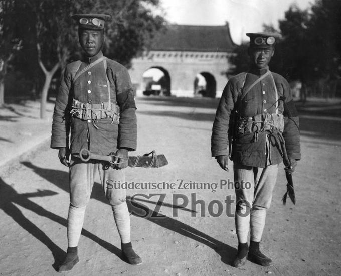 Soldaten von Feng Yuxiang in Peking, 1928